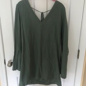 Free people green shift dress